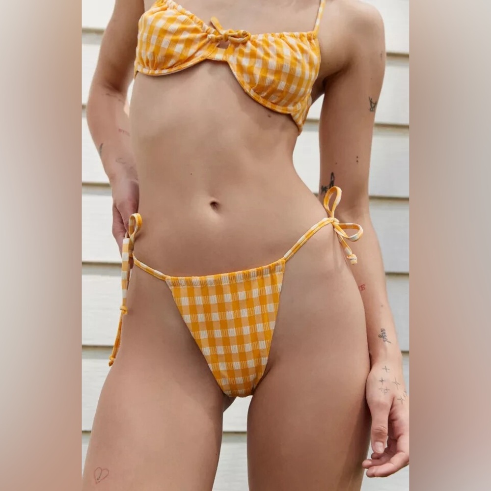 NWT Out From Under Monaco Gingham Bikini Bottom - Picture 3 of 4